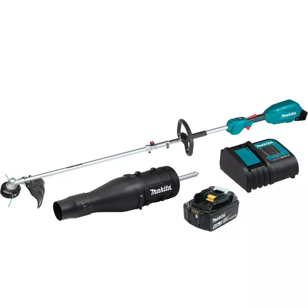 Makita XUX02SM1X3 18V LXT 13" Li-Ion String Trimmer/Blower Attachment Combo Kit 3 Makita XUX02SM1X3 18V LXT 13" Li-Ion String Trimmer/Blower Attachment Combo Kit