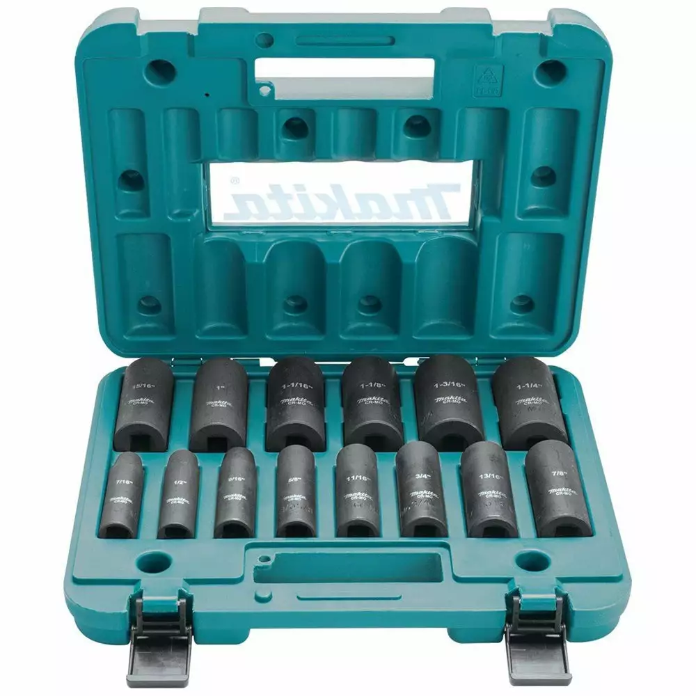 Tools & Equipment Makita A-96372 1/2-Inch Drive 6-Point 14-Pc. Deep Well Impact Socket Set 3 Tools & Equipment Makita A-96372 1/2-Inch Drive 6-Point 14-Pc. Deep Well Impact Socket Set