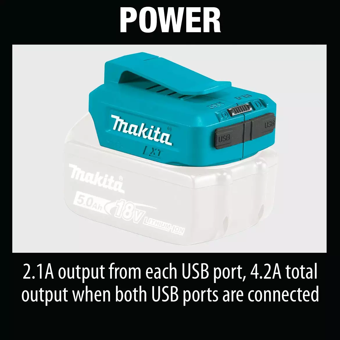 Makita ADP05 18-Volt Lithium-Ion Cordless USB Power Source - Bare Tool Tools & Equipment 10 Makita ADP05 18-Volt Lithium-Ion Cordless USB Power Source - Bare Tool Tools & Equipment