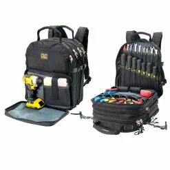 Custom Leather Craft 1132 75 Pocket Maintenance Tool Work Pack Backpack