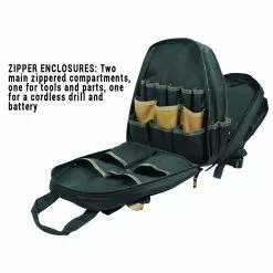 Tools & Equipment Custom Leather Craft 1134 44-Pocket Padded Straps Backpack Tool Work Bag 11 Tools & Equipment Custom Leather Craft 1134 44-Pocket Padded Straps Backpack Tool Work Bag