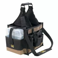 Custom Leather Craft 1528 22 Pocket - 11" Large Electrical Maintenance Carrier Tools & Equipment