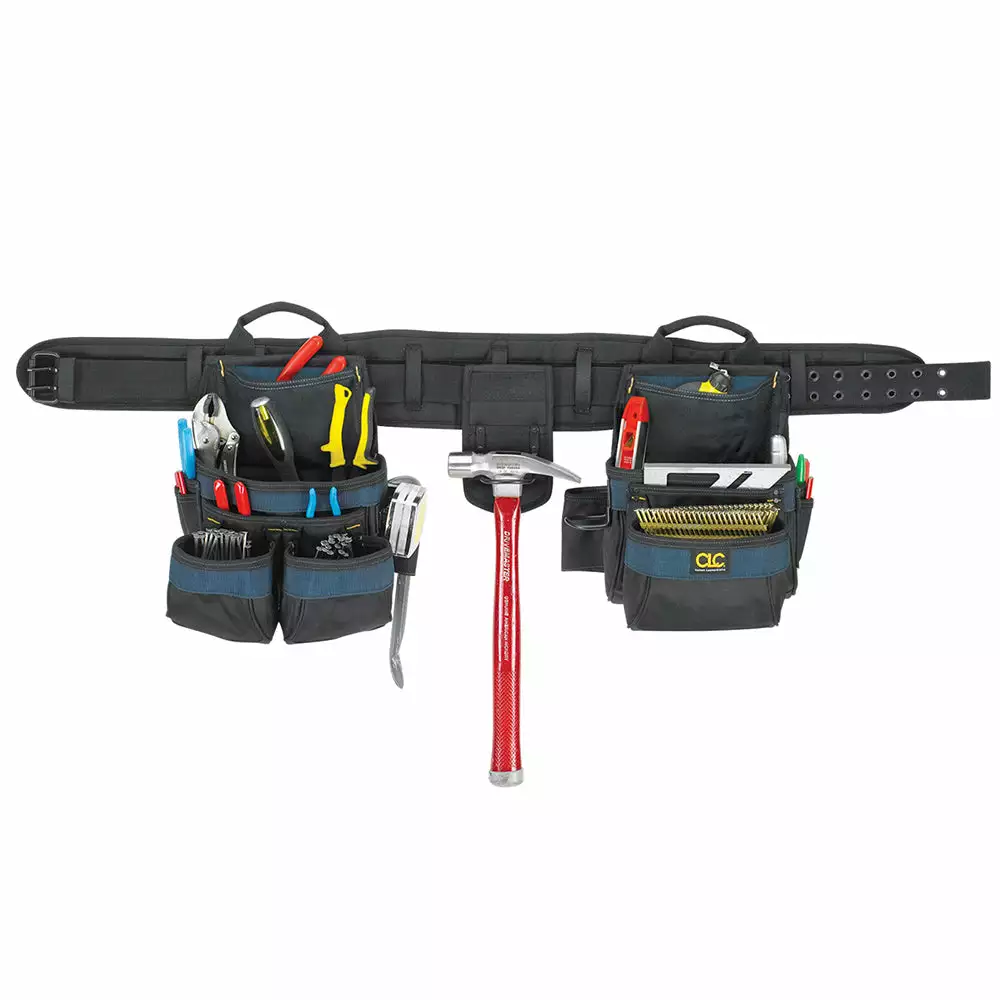 Custom Leather Craft 2605 20 Pocket 4-Pc Carpenters Tool Belt Combo Tools & Equipment 3 Custom Leather Craft 2605 20 Pocket 4-Pc Carpenters Tool Belt Combo Tools & Equipment