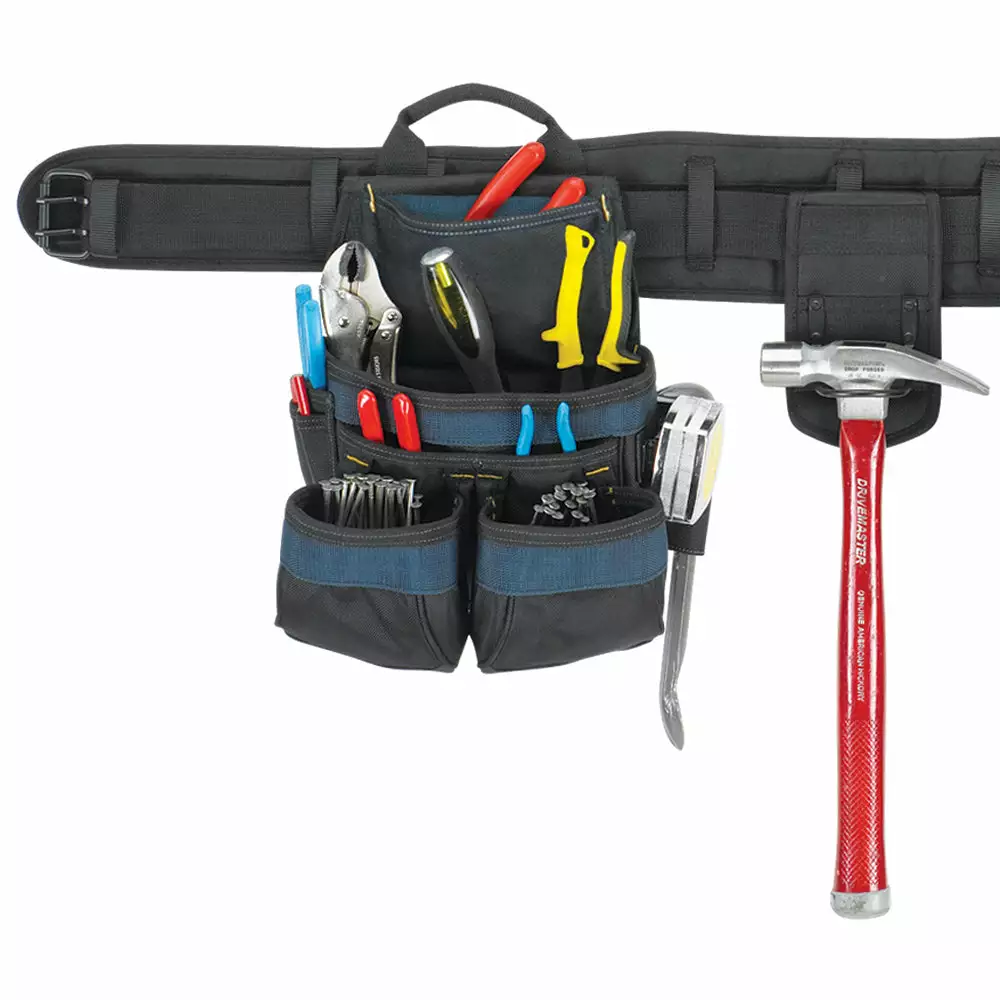 Custom Leather Craft 2605 20 Pocket 4-Pc Carpenters Tool Belt Combo Tools & Equipment 4 Custom Leather Craft 2605 20 Pocket 4-Pc Carpenters Tool Belt Combo Tools & Equipment