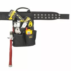 Custom Leather Craft Custom LeatherCraft 5609 20-Pocket 3-Piece Double Layer Cordura Electrical Combo Tools & Equipment