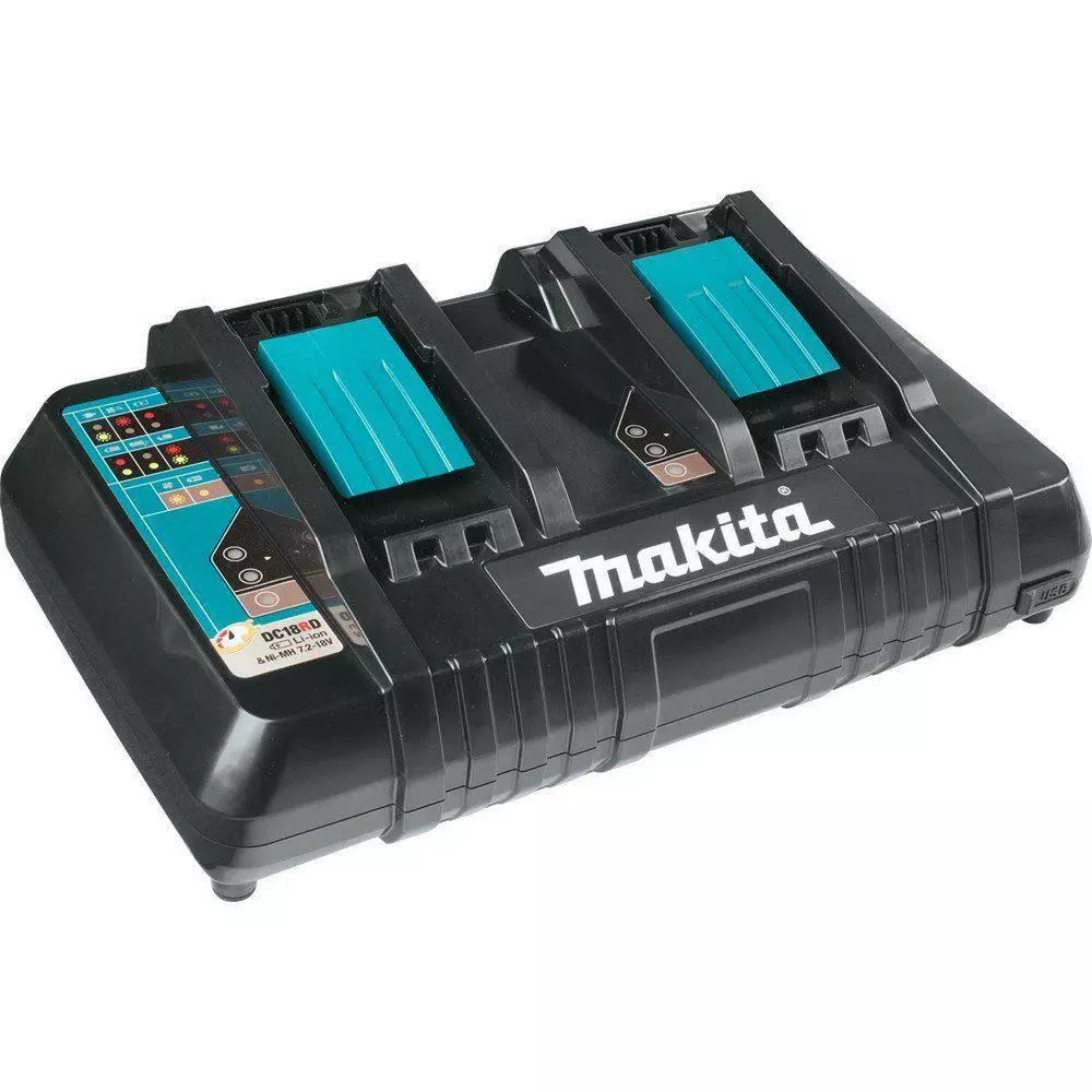 Tools & Equipment Makita DC18RD 18V Lithium-Ion Dual Port Rapid Optimum Charger With USB Port 3 Tools & Equipment Makita DC18RD 18V Lithium-Ion Dual Port Rapid Optimum Charger With USB Port