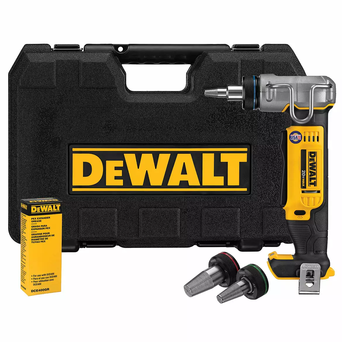 DeWALT DCE400B 1-Inch Pex Cordless Rotating Head Expansion Tool - Bare Tool Tools & Equipment 3 DeWALT DCE400B 1-Inch Pex Cordless Rotating Head Expansion Tool - Bare Tool Tools & Equipment