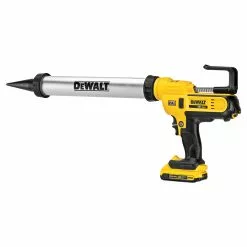 DeWALT DCE580D1 20V MAX 2Ah 300-600 Ml Lithium-Ion Adhesive Caulk Gun Kit Tools & Equipment
