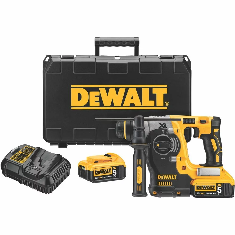 Tools & Equipment DeWALT DCH273P2 20V MAX 1" XR Brushless SDS PLUS L-Shape Rotary Hammer Kit 3 Tools & Equipment DeWALT DCH273P2 20V MAX 1" XR Brushless SDS PLUS L-Shape Rotary Hammer Kit