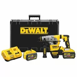 DeWALT DCH293X2 20V 1-1/8" 9.0 Ah XR Brushless SDS Plus Rotary Hammer Kit Tools & Equipment