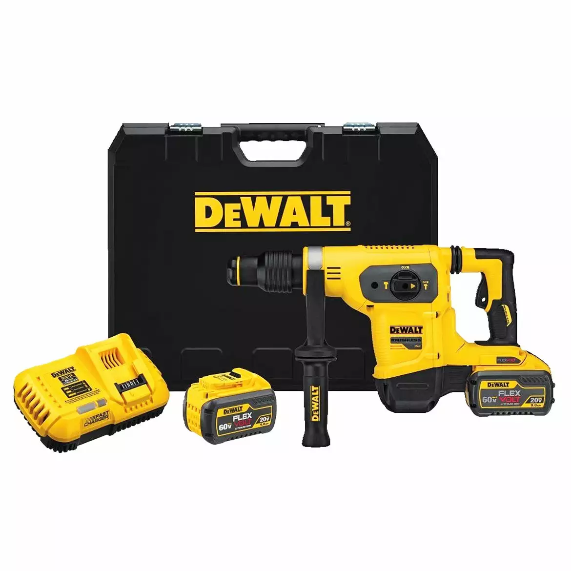 DeWALT DCH481X2 60V 9/16-Inch SDS-MAX Combination Hammer Driver Kit Tools & Equipment 3 DeWALT DCH481X2 60V 9/16-Inch SDS-MAX Combination Hammer Driver Kit Tools & Equipment