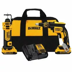 DeWALT DCK263D2 20V MAX 1/4-Inch Brushless Screwgun And Cut-Out Tool Combo Tools & Equipment