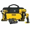 DeWALT DCK340C2 20V Drill Driver Impact Driver LED Worklight Combo Tool Kit Tools & Equipment
