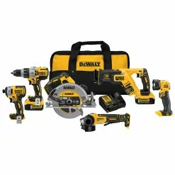 Tools & Equipment DeWALT DCK695P2 20V 6-Tool 5.0Ah Lithium-Ion Cordless Combo Kit
