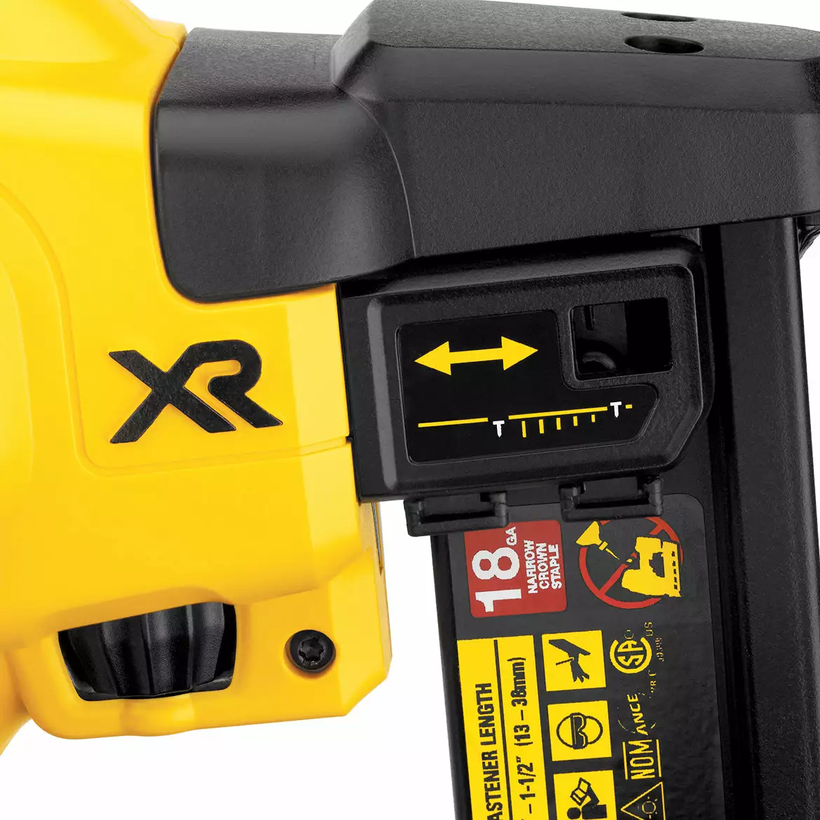 DeWALT DCN681B 20V MAX XR 18-Gauge Cordless Narrow Crown Stapler - Bare Tool 6 DeWALT DCN681B 20V MAX XR 18-Gauge Cordless Narrow Crown Stapler - Bare Tool
