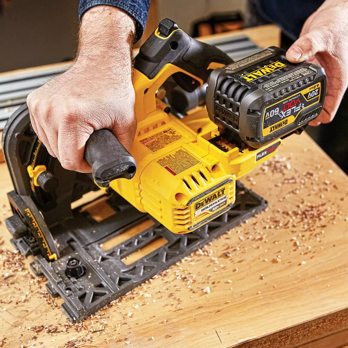 Tools & Equipment DeWALT DCS520ST1 60V 6-1/2-Inch Cordless Track Saw Kit W/ Track 7 Tools & Equipment DeWALT DCS520ST1 60V 6-1/2-Inch Cordless Track Saw Kit W/ Track