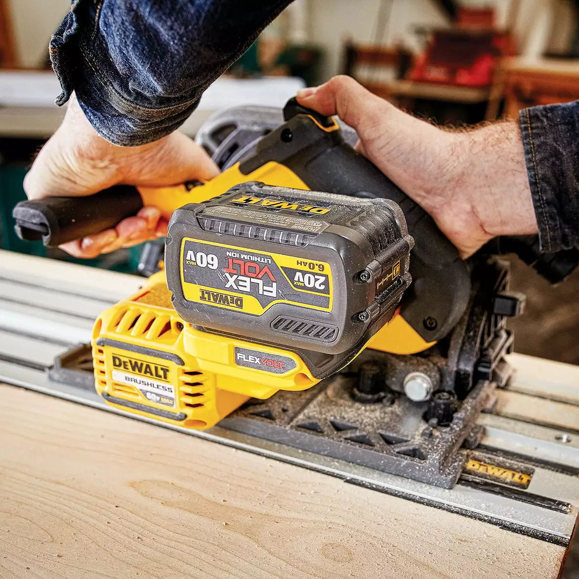 Tools & Equipment DeWALT DCS520ST1 60V 6-1/2-Inch Cordless Track Saw Kit W/ Track 9 Tools & Equipment DeWALT DCS520ST1 60V 6-1/2-Inch Cordless Track Saw Kit W/ Track