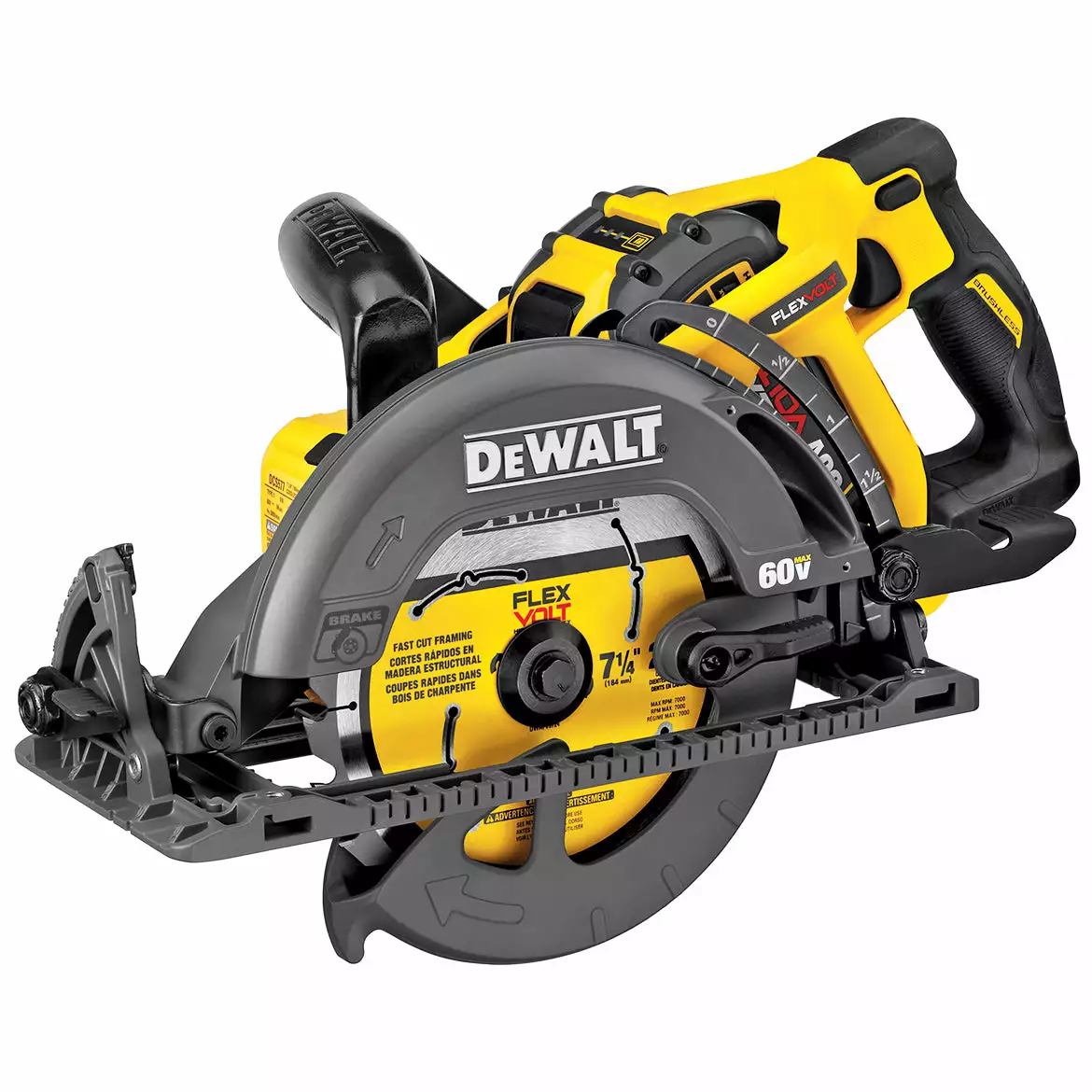 Tools & Equipment DeWALT DCS577X1 60V 7-1/4-Inch Worm Drive Circular 9.0Ah Saw Kit 5 Tools & Equipment DeWALT DCS577X1 60V 7-1/4-Inch Worm Drive Circular 9.0Ah Saw Kit