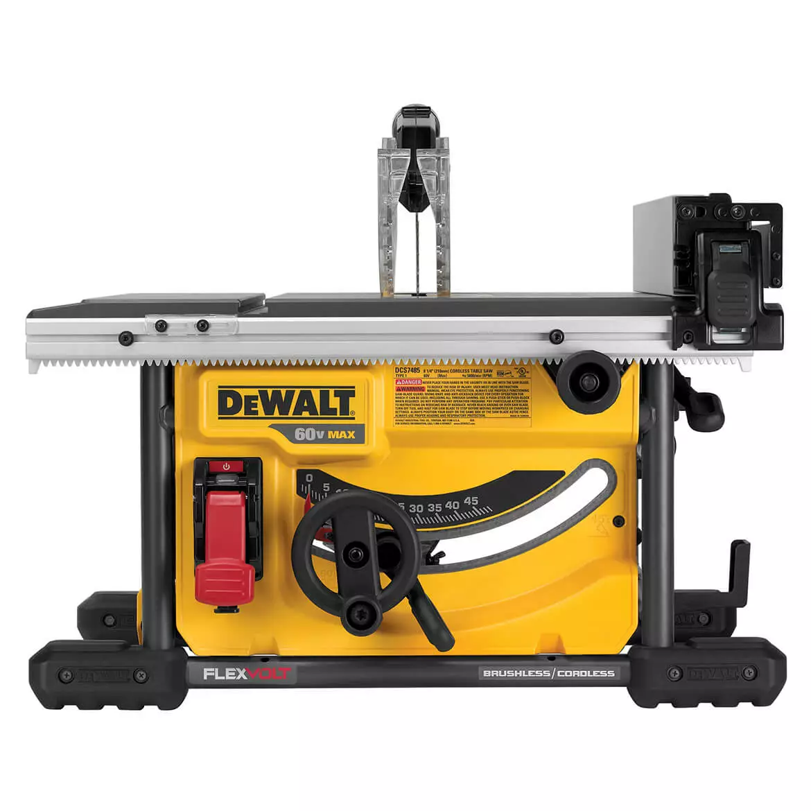 DeWALT DCS7485B 60V FLEXVOLT 8-1/4-Inch Adjustable Table Saw - Bare Tool Tools & Equipment 4 DeWALT DCS7485B 60V FLEXVOLT 8-1/4-Inch Adjustable Table Saw - Bare Tool Tools & Equipment