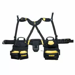 Tools & Equipment DeWALT DG5617 20-Pocket Pro Framer's Combo Apron With Yoke-Style Suspenders