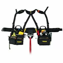 Tools & Equipment DeWALT DG5617 20-Pocket Pro Framer's Combo Apron With Yoke-Style Suspenders