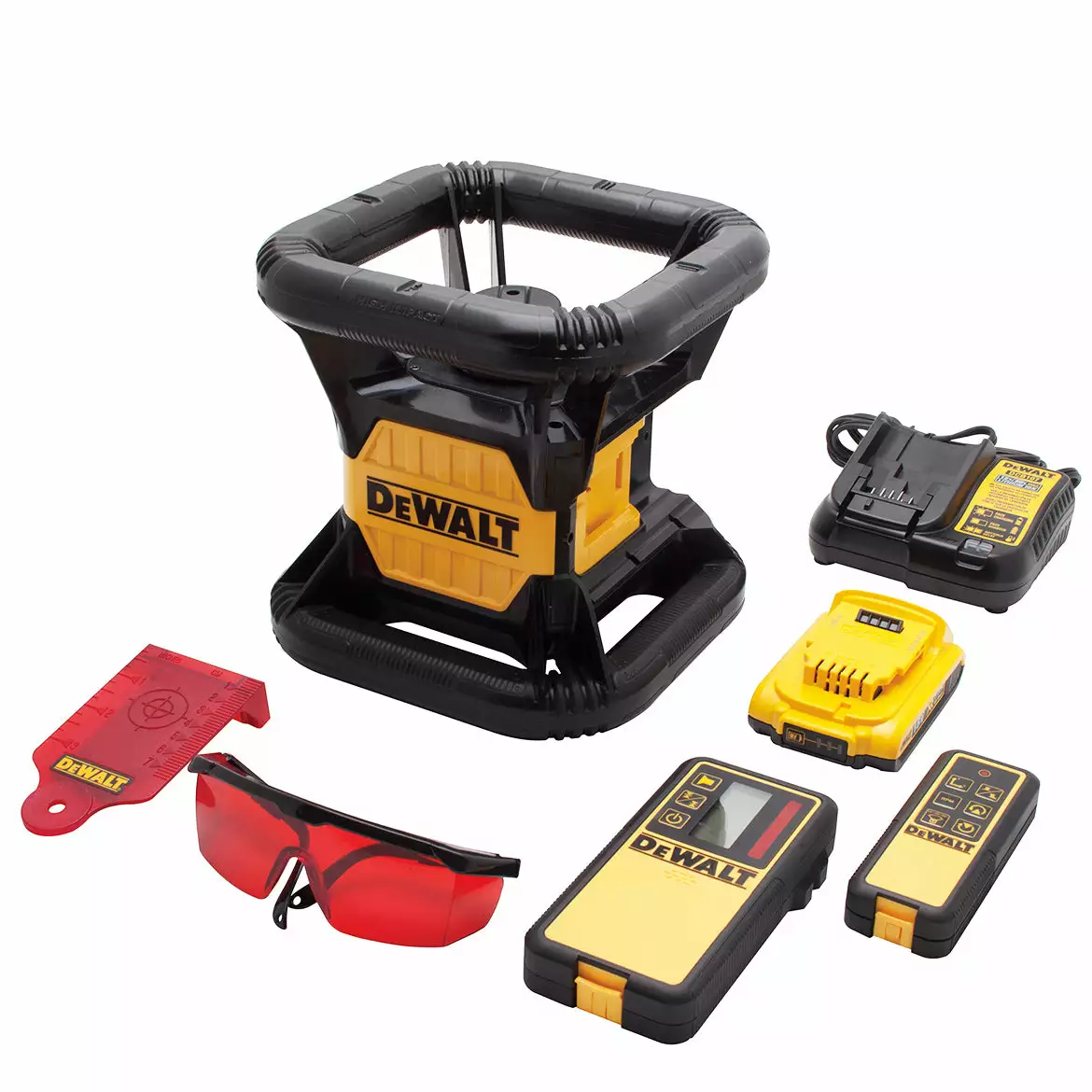 DeWALT DW074LR 20V 1500 Foot Range Cordless Self Leveling Red Rotary Laser Tools & Equipment 3 DeWALT DW074LR 20V 1500 Foot Range Cordless Self Leveling Red Rotary Laser Tools & Equipment