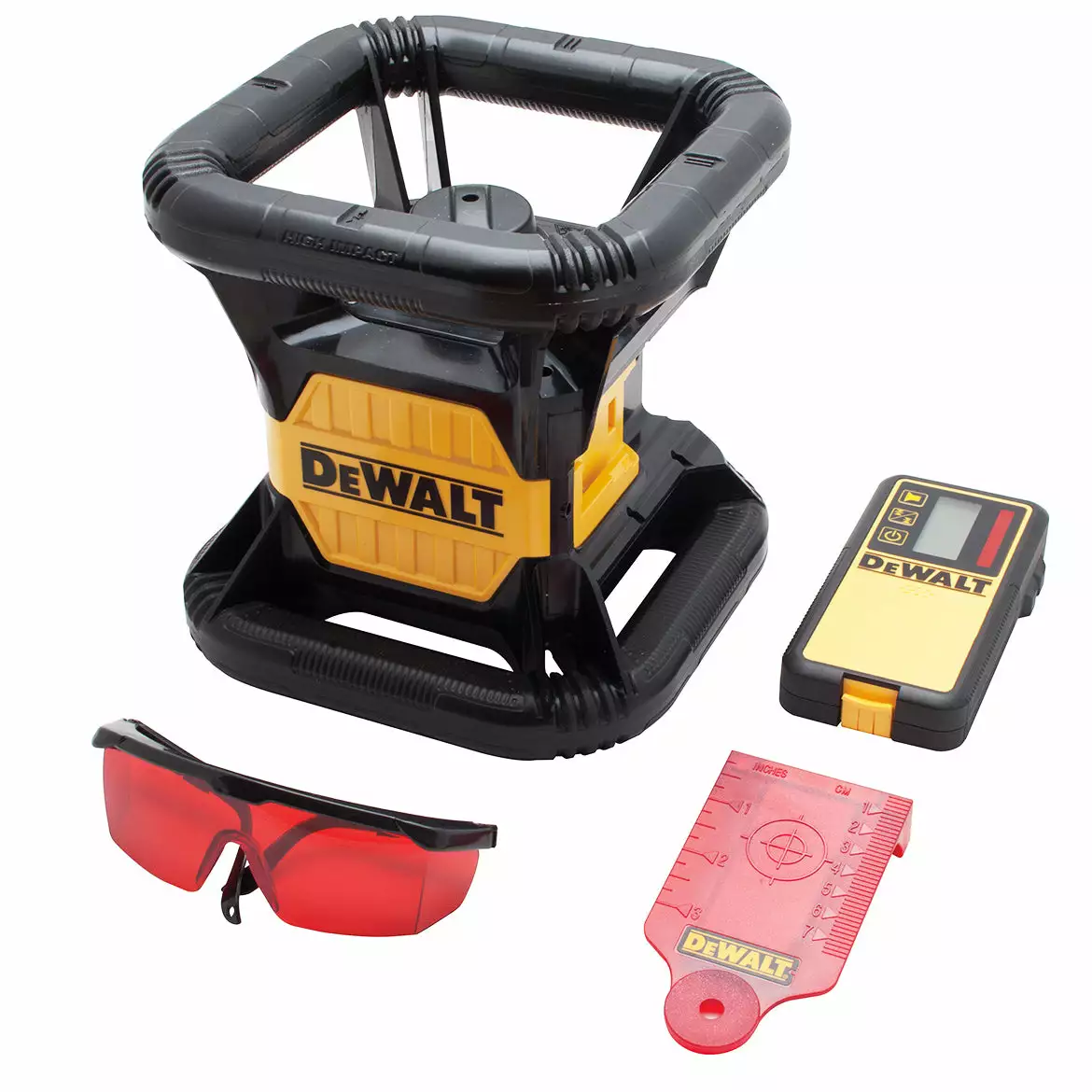 DeWALT DW074LR 20V 1500 Foot Range Cordless Self Leveling Red Rotary Laser Tools & Equipment 4 DeWALT DW074LR 20V 1500 Foot Range Cordless Self Leveling Red Rotary Laser Tools & Equipment