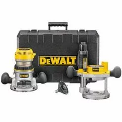 DeWALT DW616PK 1-3/4 HP Fixed Base Plunge Router Woodworking Tool Kit