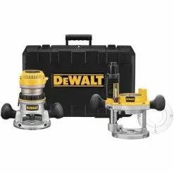 DeWALT DW616PK 1-3/4 HP Fixed Base Plunge Router Woodworking Tool Kit