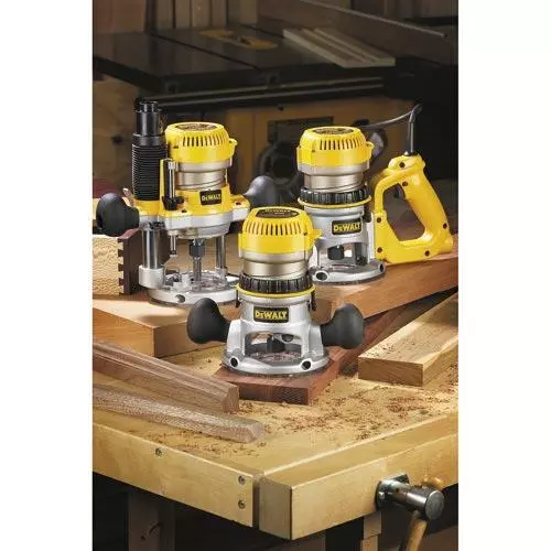 DeWALT DW618B3 2.25HP D-Handle Plunge Fixed Base Router Tool Kit - DW618 Tools & Equipment 5 DeWALT DW618B3 2.25HP D-Handle Plunge Fixed Base Router Tool Kit - DW618 Tools & Equipment