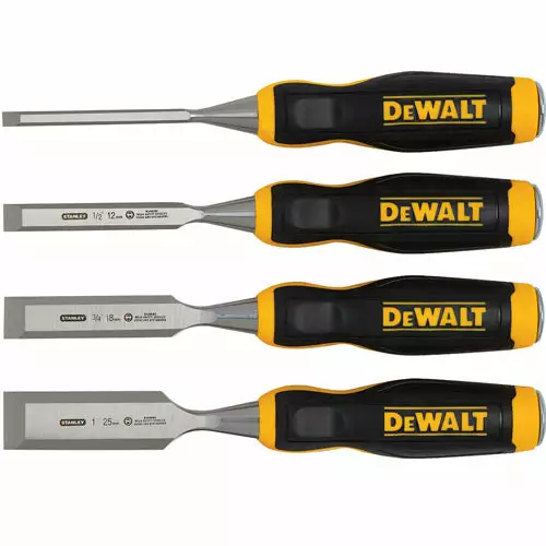 Tools & Equipment DeWALT DWHT16063 4-Piece Short Blade Wood Chisel Chisels Set - Chiseling 3 Tools & Equipment DeWALT DWHT16063 4-Piece Short Blade Wood Chisel Chisels Set - Chiseling