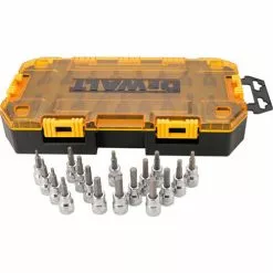 Tools & Equipment DeWALT DWMT73806 3/8-Inch Drive Socket 17 Piece Metric, SAE, And Torx Bit Set
