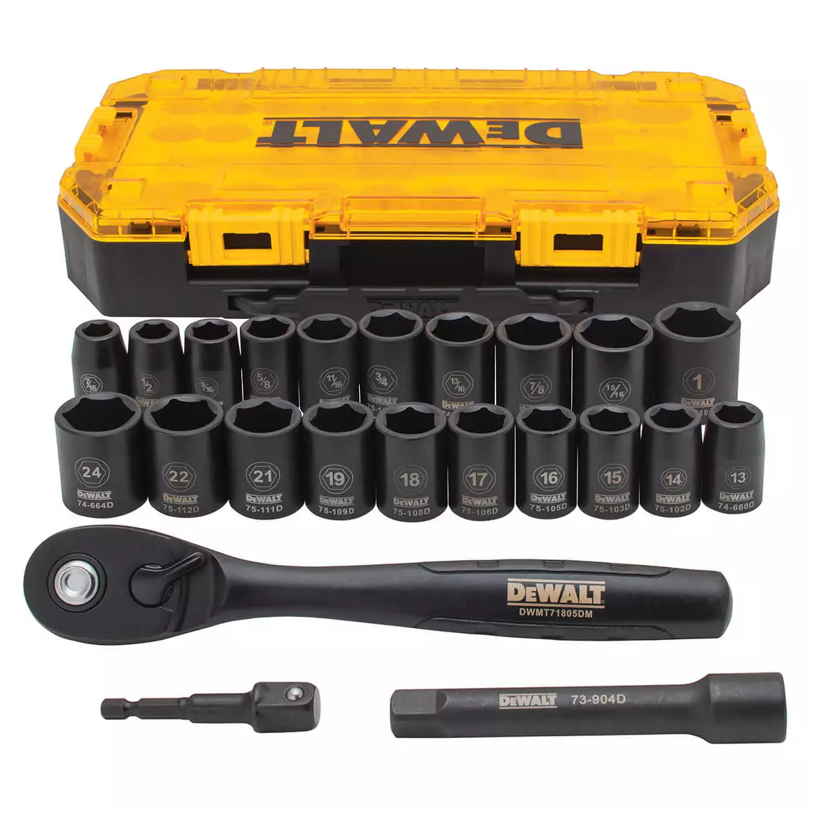 DeWALT DWMT74739 1/2-Inch Drive Combination Impact Socket Set - 23pc 3 DeWALT DWMT74739 1/2-Inch Drive Combination Impact Socket Set - 23pc