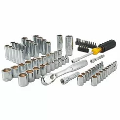 DeWALT DWMT81531 Durable Chrome SAE Quick Release Mechanics Tool Set - 84pc