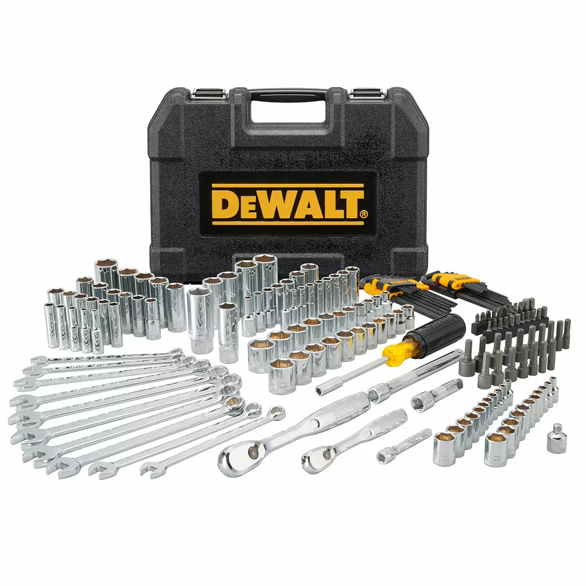 DeWALT DWMT81533 Durable Chrome SAE Quick Release Mechanics Tool Set - 172pc 3 DeWALT DWMT81533 Durable Chrome SAE Quick Release Mechanics Tool Set - 172pc