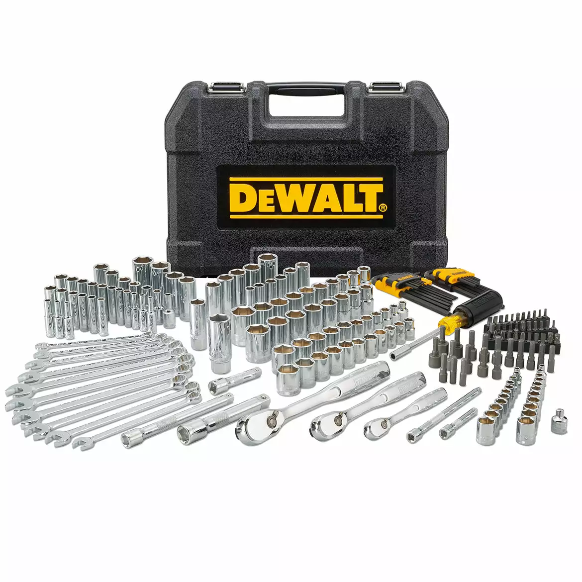 DeWALT DWMT81534 Durable Chrome SAE Quick Release Mechanics Tool Set - 205pc Automotive 3 DeWALT DWMT81534 Durable Chrome SAE Quick Release Mechanics Tool Set - 205pc Automotive