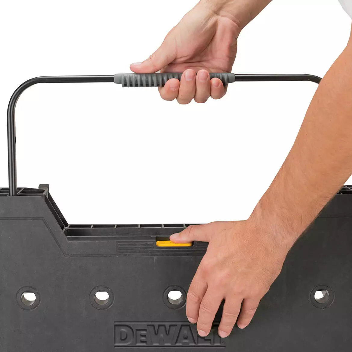 DeWALT DWST11556 33-Inch Heavy Duty Metal Express Folding Workbench - Black 6 DeWALT DWST11556 33-Inch Heavy Duty Metal Express Folding Workbench - Black