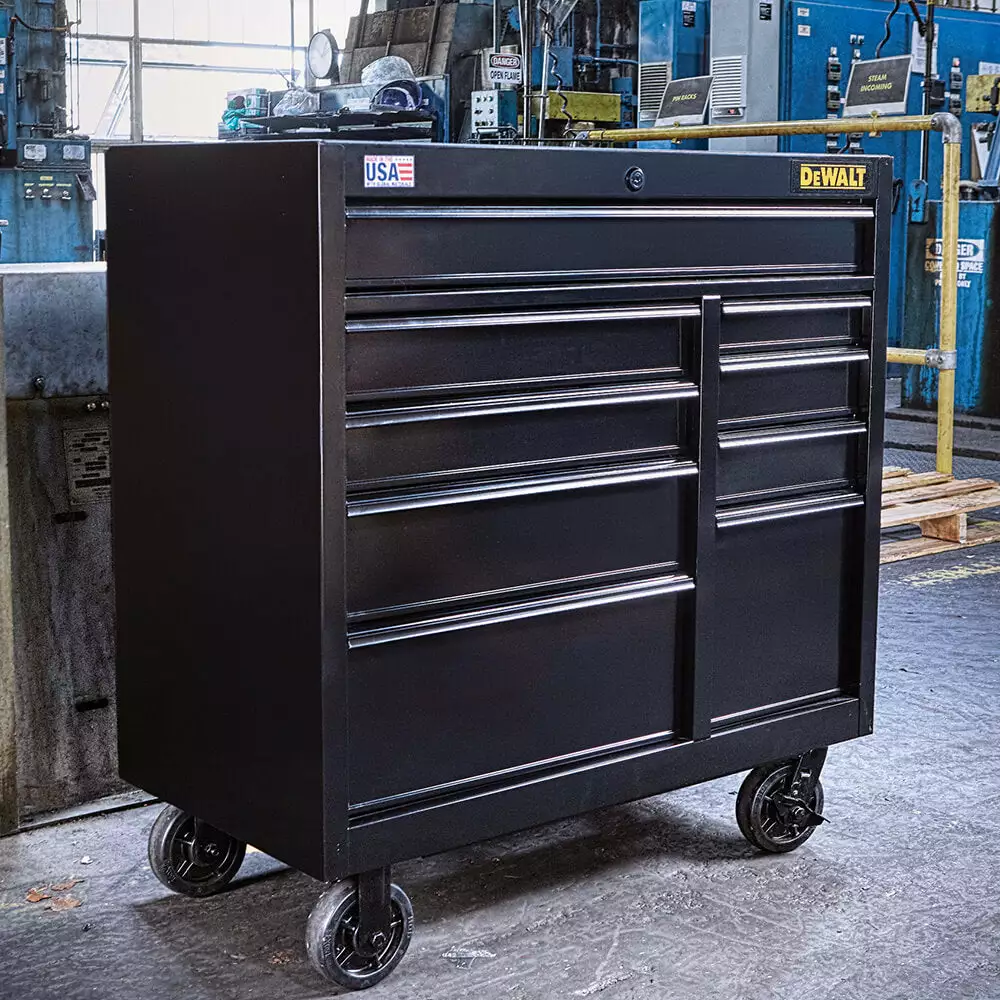 Tools & Equipment DeWALT DWST24192 41-Inch 900-Series 9-Drawer Rolling Mobile Workbench - Black 8 Tools & Equipment DeWALT DWST24192 41-Inch 900-Series 9-Drawer Rolling Mobile Workbench - Black