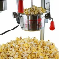 FunTime FT421CR 4oz Red Bar Table Top Popcorn Popper Maker Machine