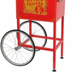 FunTime FT860CRS 8oz Premium Red Silver Popcorn Popper Machine Maker Cart Home Goods