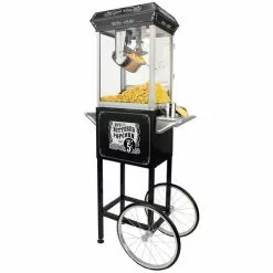 FunTime FT454CB 4oz Black Popcorn Popper Machine Maker Cart Vintage Style Home Goods 30 FunTime FT454CB 4oz Black Popcorn Popper Machine Maker Cart Vintage Style Home Goods