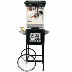 FunTime FT862CB 8oz Black Popcorn Popper Machine Maker Cart Vintage Style 34 FunTime FT862CB 8oz Black Popcorn Popper Machine Maker Cart Vintage Style
