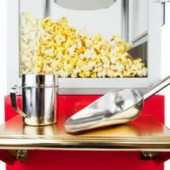 FunTime FT862CR 8oz Red Popcorn Popper Machine Maker Cart Vintage Style