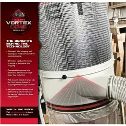 Tools & Equipment JET DC-1200VX-CK1 2HP 230V Heavy Duty Dust Collector 2-Micron Canister Kit 7 Tools & Equipment JET DC-1200VX-CK1 2HP 230V Heavy Duty Dust Collector 2-Micron Canister Kit