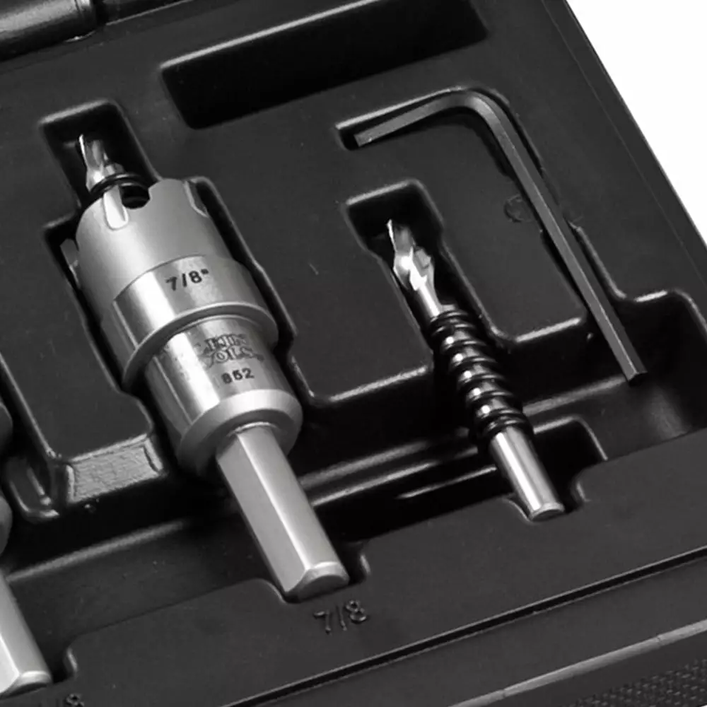 Klein 31872 Multi-Size Split Point Carbide Hole Cutter Set - 4pc Tools & Equipment 7 Klein 31872 Multi-Size Split Point Carbide Hole Cutter Set - 4pc Tools & Equipment
