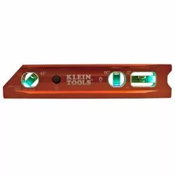 Tools & Equipment Klein 935RBLT 9-Inch 3-Vials Rare Earth Magnet Lighted Torpedo Billet Level