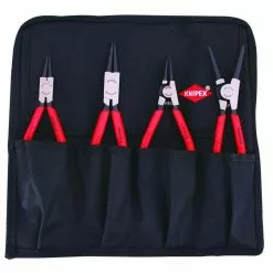 Tools & Equipment Knipex 9K 00 19 53 US Chrome In/External Circlip Snap-Ring Set And Pouch - 4pc