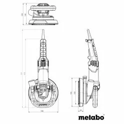 Metabo 19-125 RT 5-Inch Corded Grinding Renovation Milling Machine - 603826760 Tools & Equipment 8 Metabo 19-125 RT 5-Inch Corded Grinding Renovation Milling Machine - 603826760 Tools & Equipment