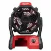 Tools & Equipment Milwaukee 0886-20 M18 18V 2,350-Rpm Adjustable Jobsite Fan W/Adapter - Bare Tool