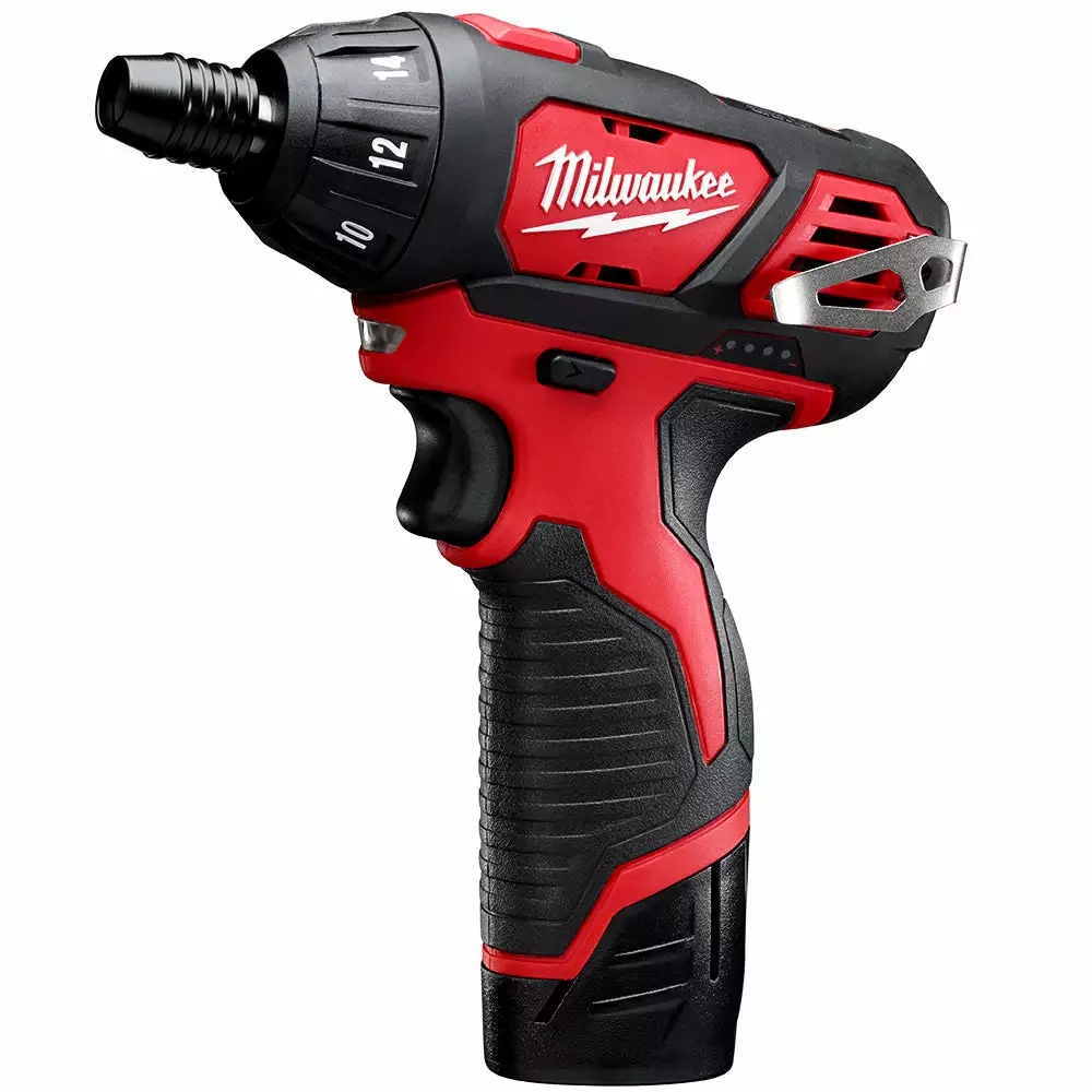 Milwaukee 2401-22 M12 12V 1/4-Inch Hex Screwdriver Kit Tools & Equipment 3 Milwaukee 2401-22 M12 12V 1/4-Inch Hex Screwdriver Kit Tools & Equipment